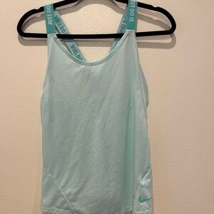 Nike Teal Fitted Tank Top